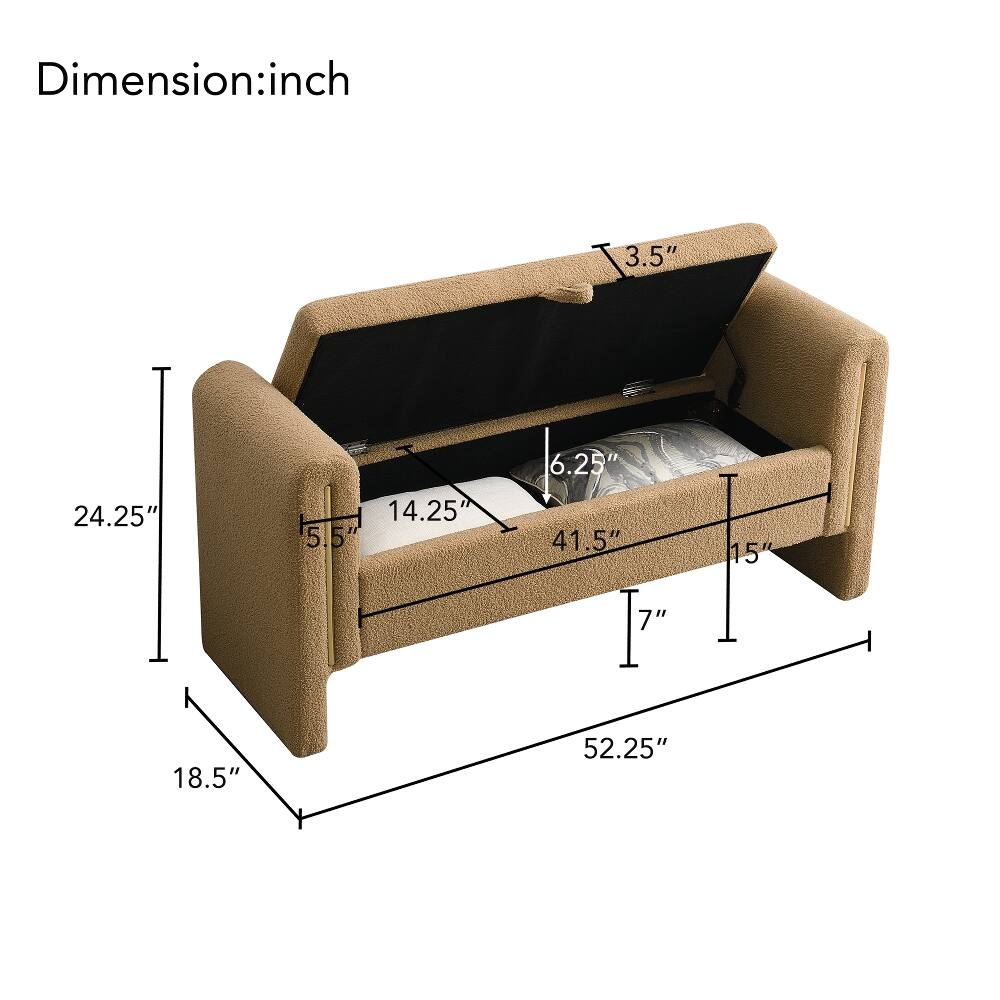 Dimension: inch  
3.5"  
6.25"  
24.25"  
14.25" 5.5"  
41.5"  
15"  
7"  
18.5"  
52.25"