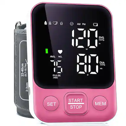 22-40cm (8.7-15.7in)
2-3cm
AVG. NO.
PULSE /Min
SYS mmHg
DIA mmHg
AM PM
SET
START STOP
MEM