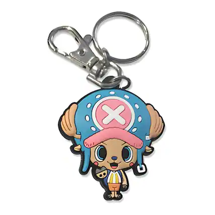 Front. Great Eastern - One Piece Chopper PVC Keychain - Multi-Color.