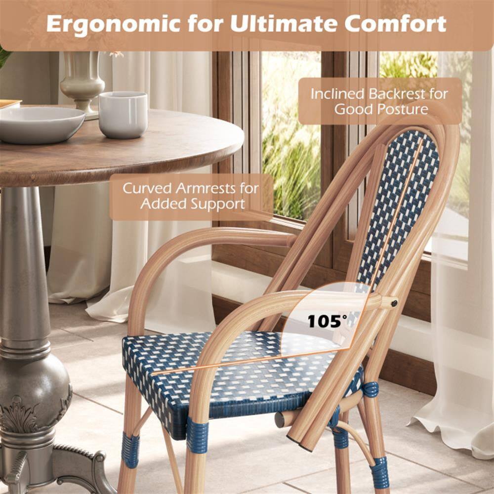Ergonomic for Ultimate Comfort  
Inclined Backrest for Good Posture  
Curved Armrests for Added Support  
105°