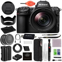 Z8 FX-Format Mirrorless Camera Body w/ NIKKOR Z 24-120mm f/4 S Lens & Accessories Bundle | 1698 | Nikon z8 - Black