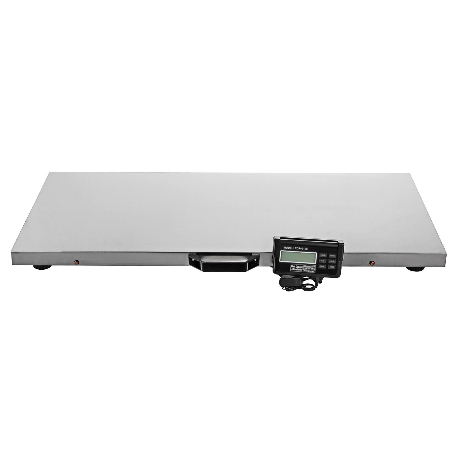 Alt View 5. VEVOR - Livestock Scale 700LBS, Dog Scales Large Platform 40.6x20.9Inch Stainless Steel Vet Scale Industrial Floor Scale - Silver.