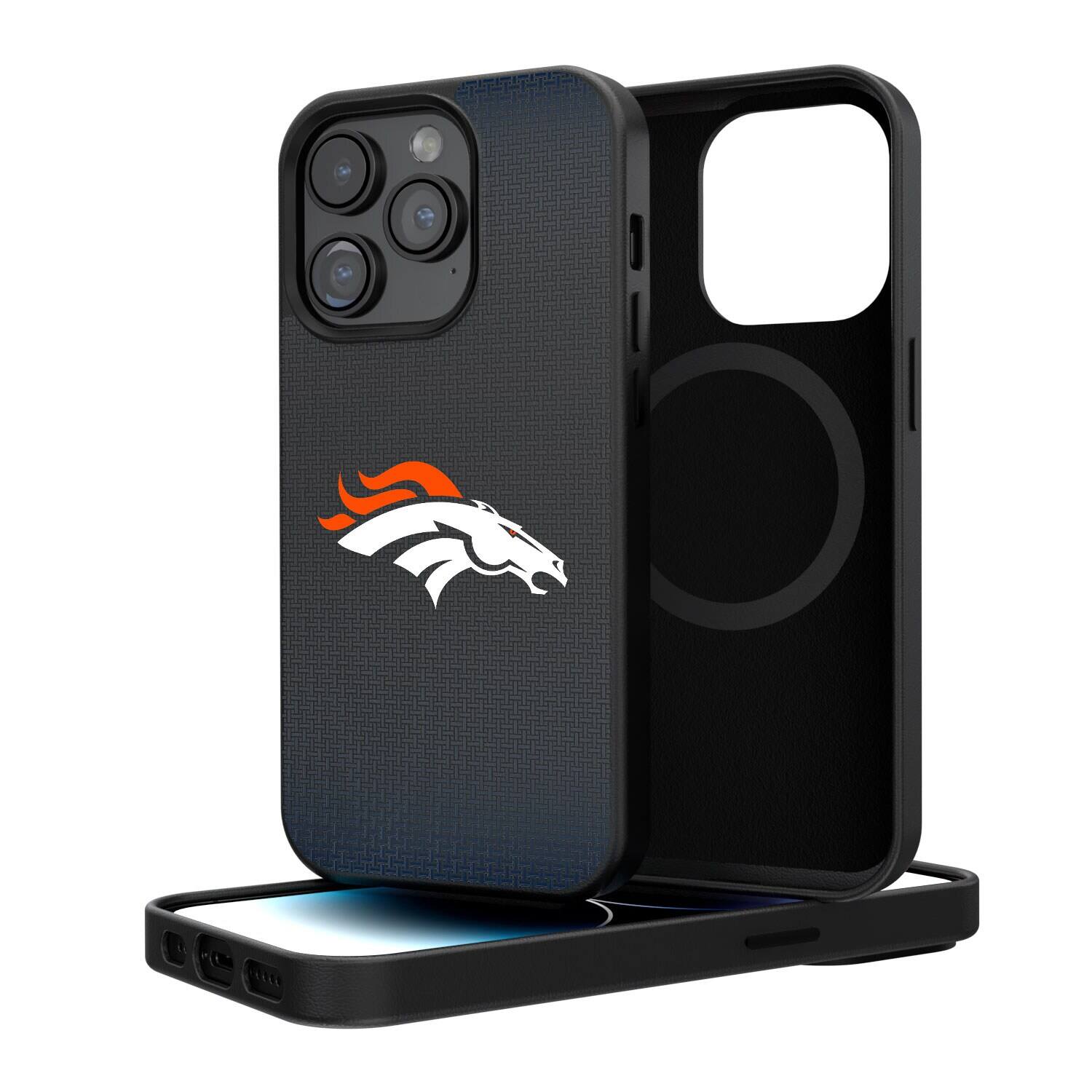 Keyscaper - NFL - Denver Broncos - Linen Logo iPhone Magnetic Bump Case - 15 Plus - Black price history on PriceWatchPro