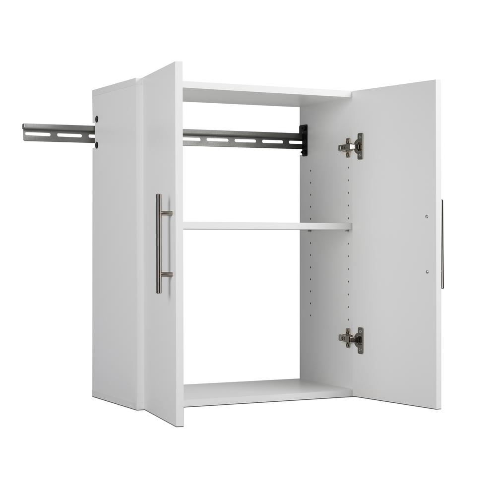 Angle. Prepac - HangUps 24" Upper Storage Cabinet, White - White.