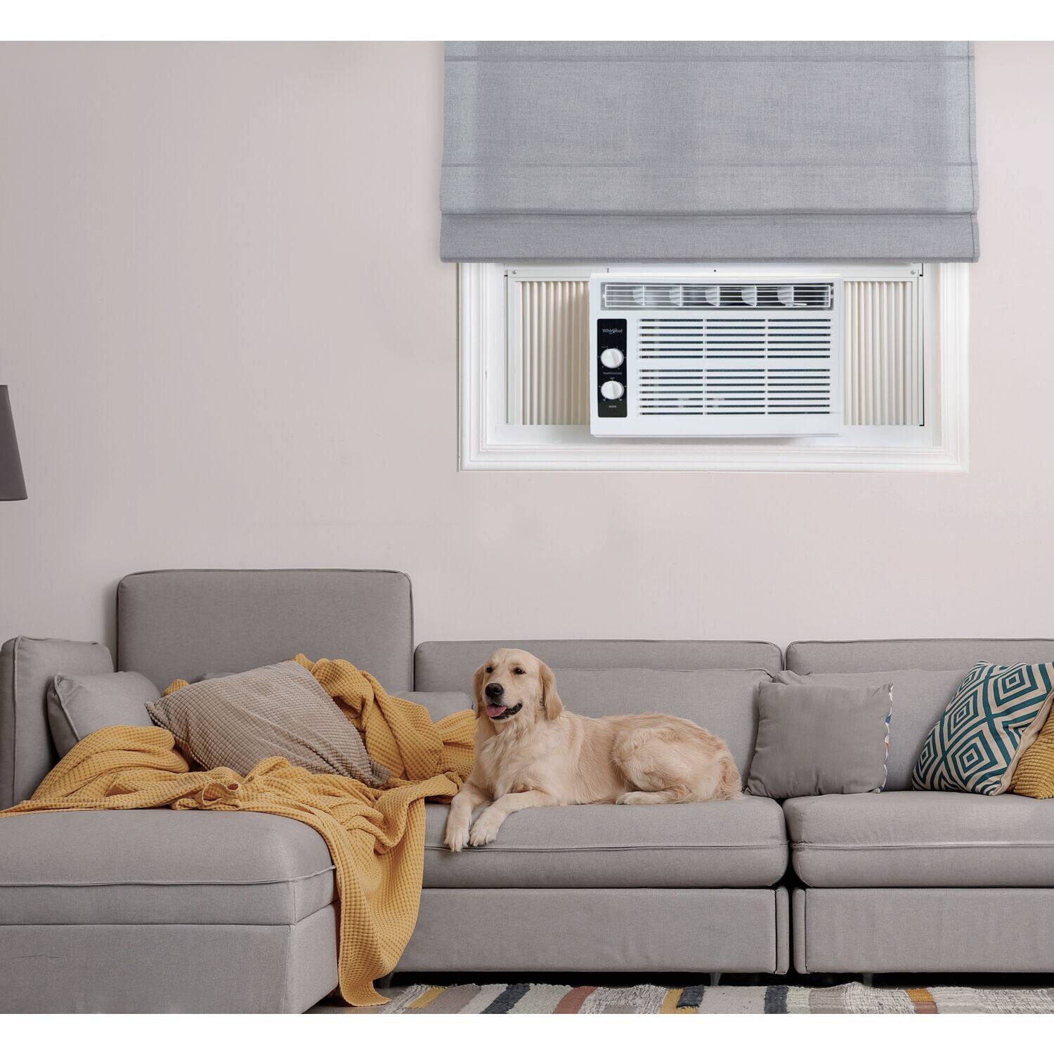 Alt View 23. Whirlpool - 150 Sq. Ft 5,000 BTU 115V Window-Mounted Air Conditioner - White.