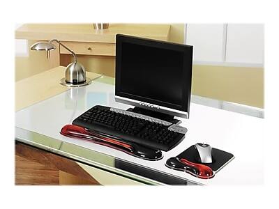Alt View 2. Kensington - Duo Gel Mouse Pad/Wrist Rest Combo, Black/Red  - Black.