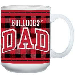 The Memory Company - Georgia Bulldogs 15oz. Buffalo Plaid Father's Day Mug - Multicolor