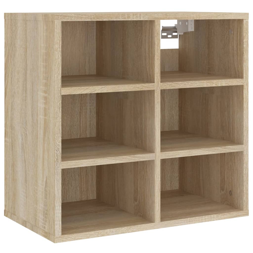 Alt View 4. Boyel Living - Sonoma Oak Shoe Cabinet Set of 2 Engineered Wood 12 Compartments Modern Simple Design - Brown.