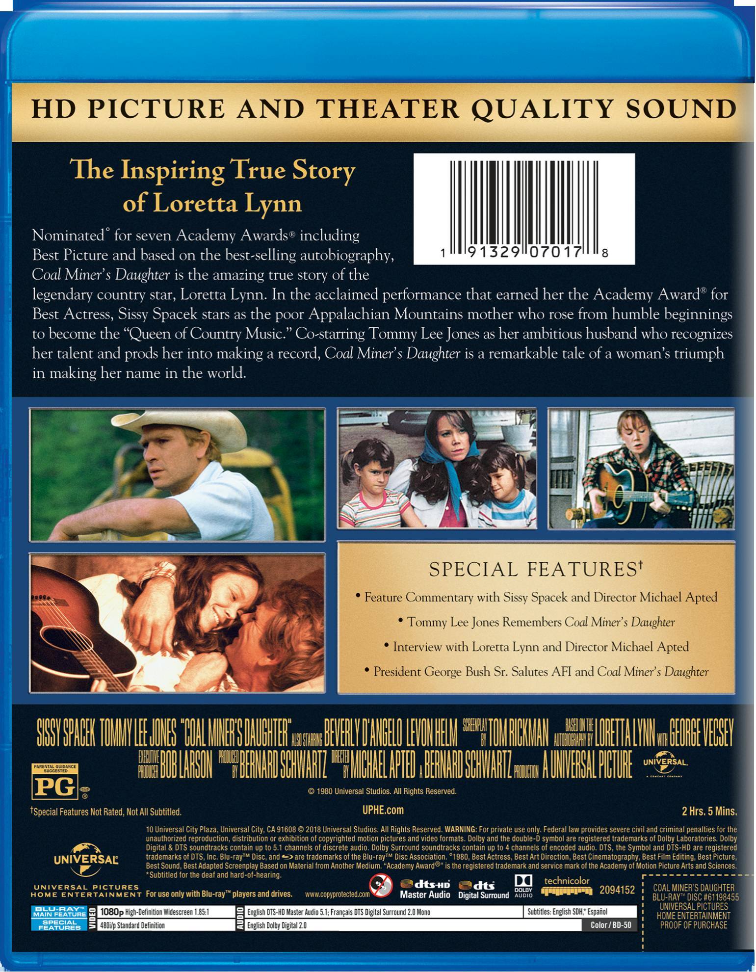 Angle. Coal Miner's Daughter [Blu-ray].