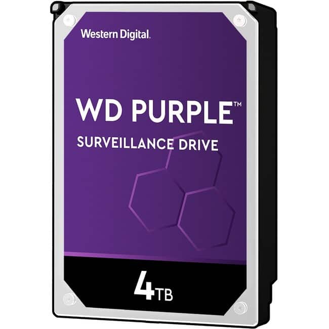 Western Digital - WD Purple WD40PURX 4TB Surveillance 3.5" Internal Hard Drive  - Bulk - 1