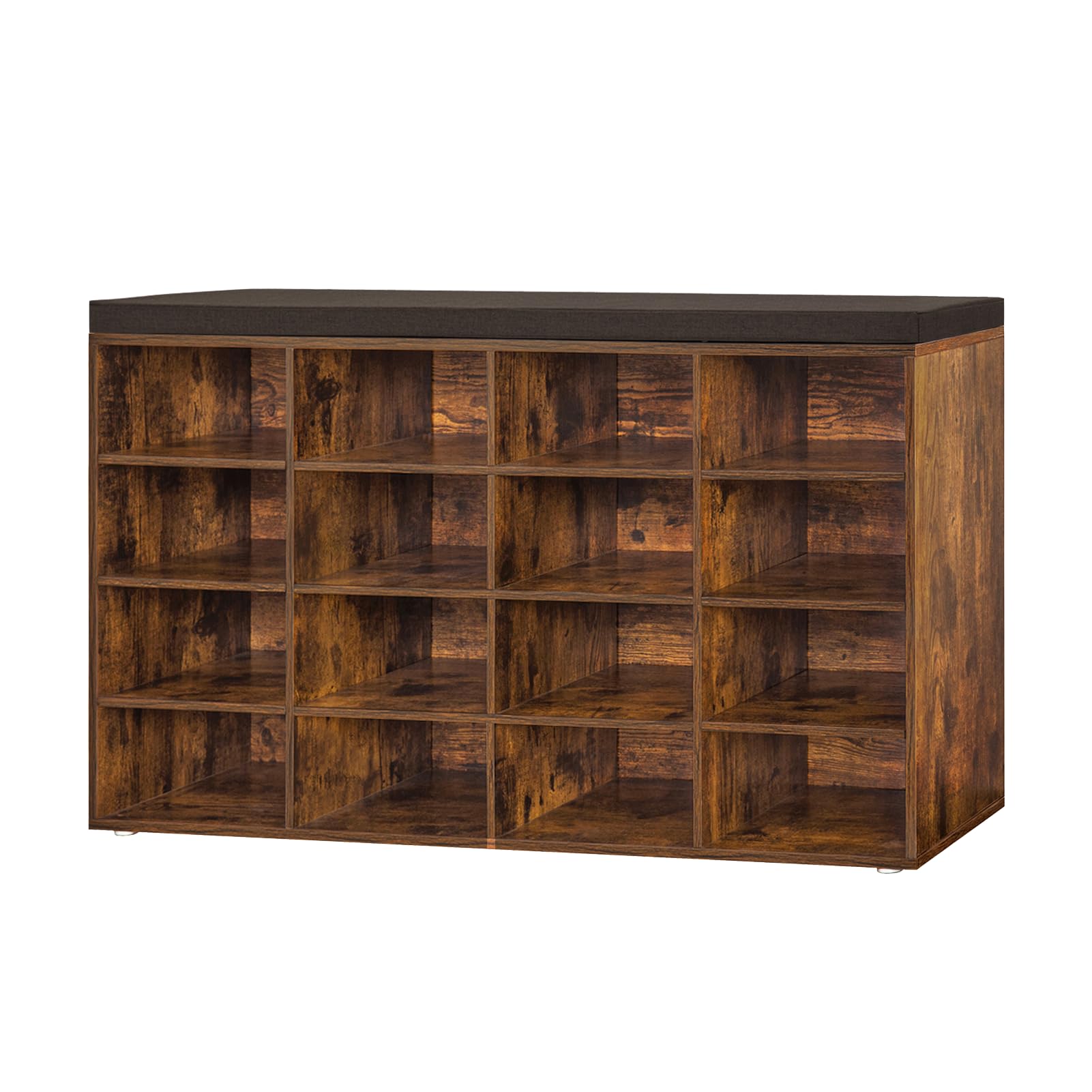Rustic Brown 16 Cubby