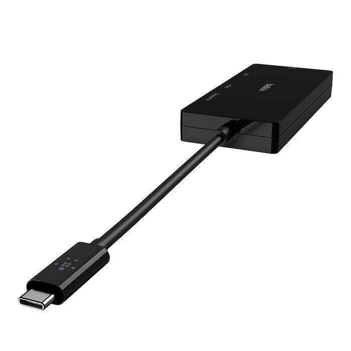 Alt View 2. Belkin - USB-C Video Adapter - Black.
