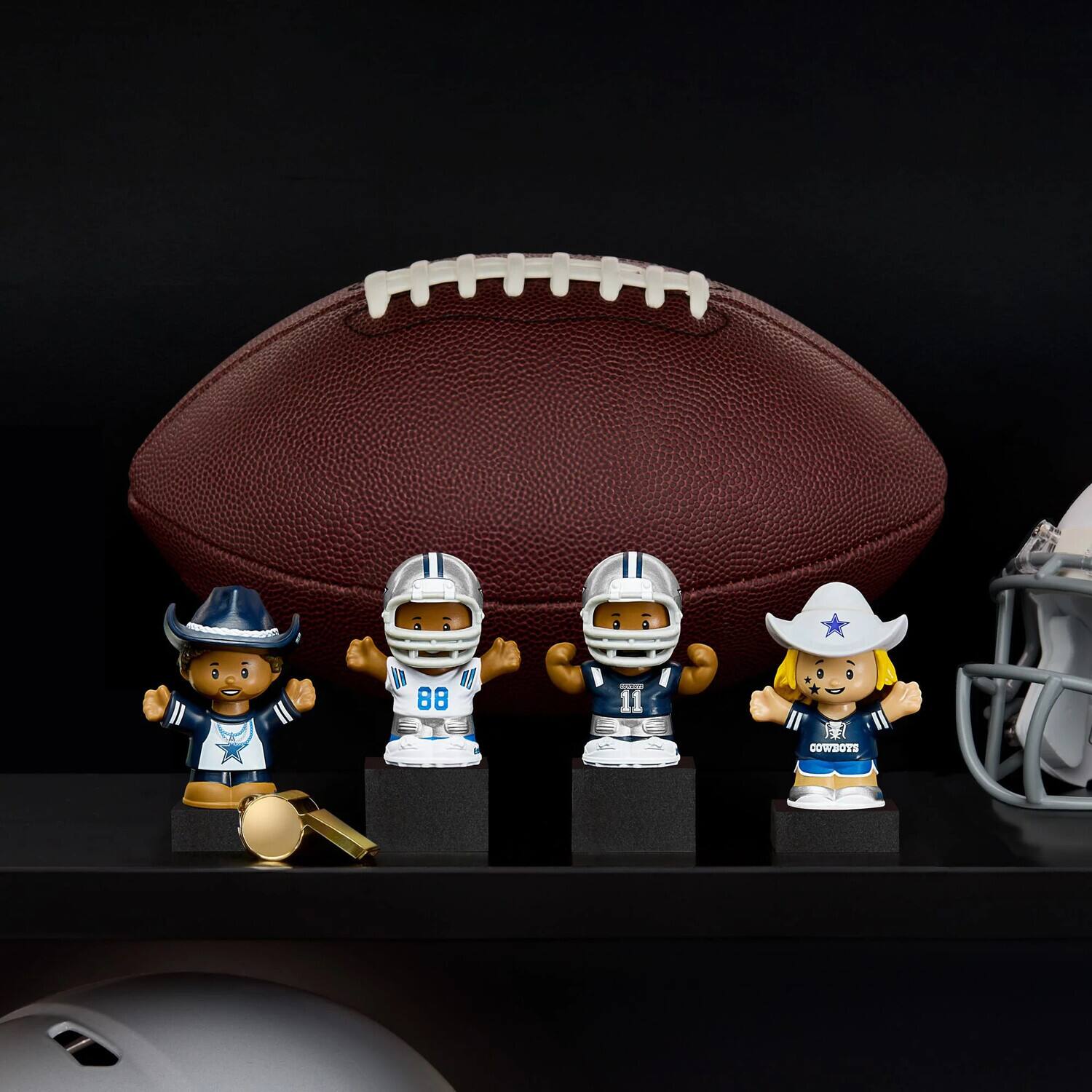 Alt View 1. Fisher Price - Fisher Price - Little People Collector x NFL Dallas Cowboys 4-Pack   - COLLECTIBLES - Multicolor.