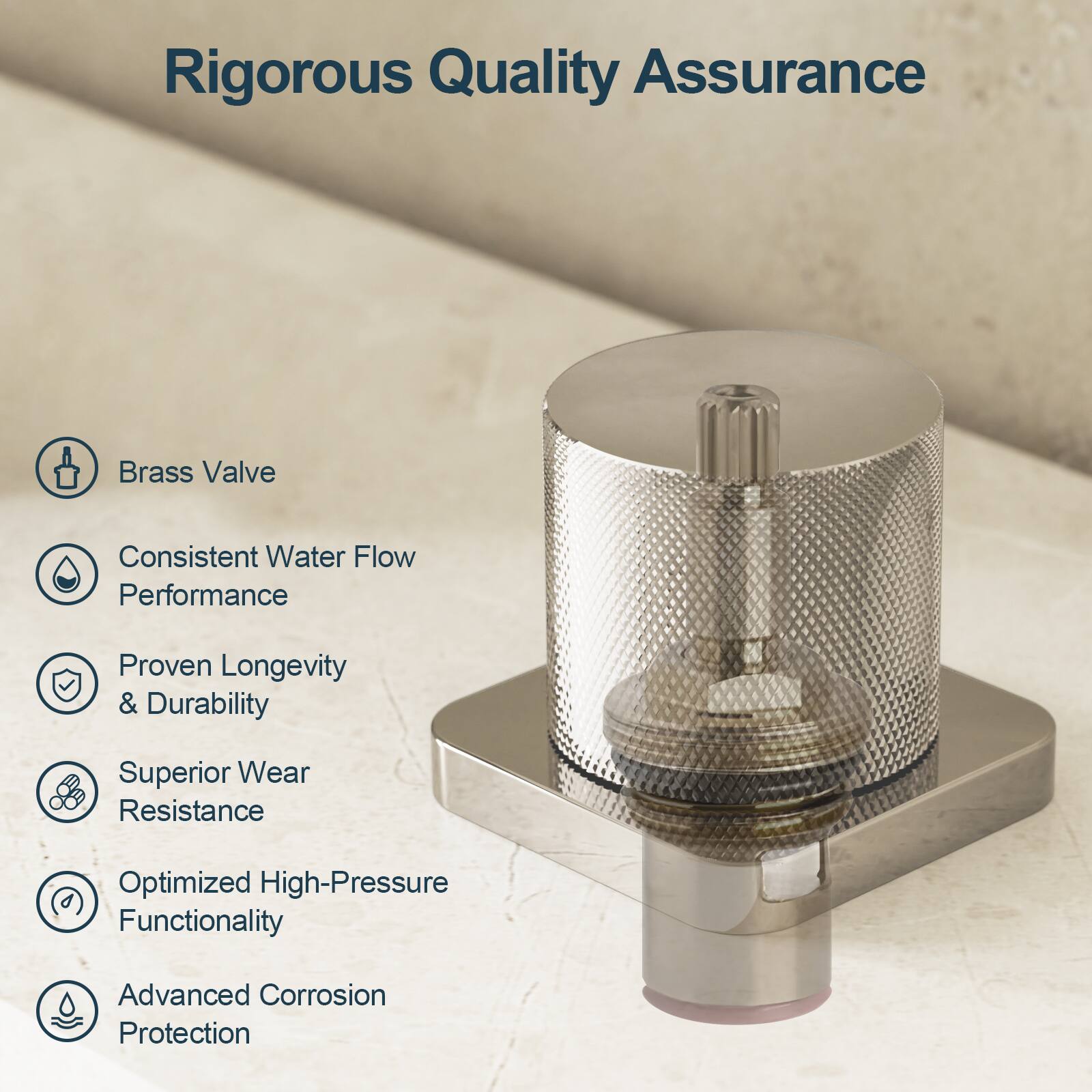Rigorous Quality Assurance

- Brass Valve
- Consistent Water Flow Performance
- Proven Longevity & Durability
- Superior Wear Resistance
- Optimized High-Pressure Functionality
- Advanced Corrosion Protection