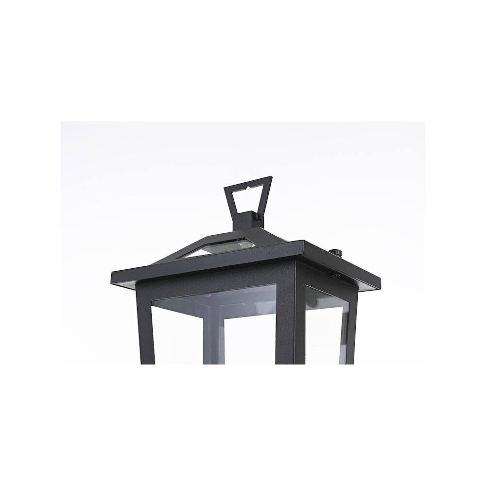 Back. Elegant Lighting - Berks 7 inch Outdoor Pendant in Black - Black.