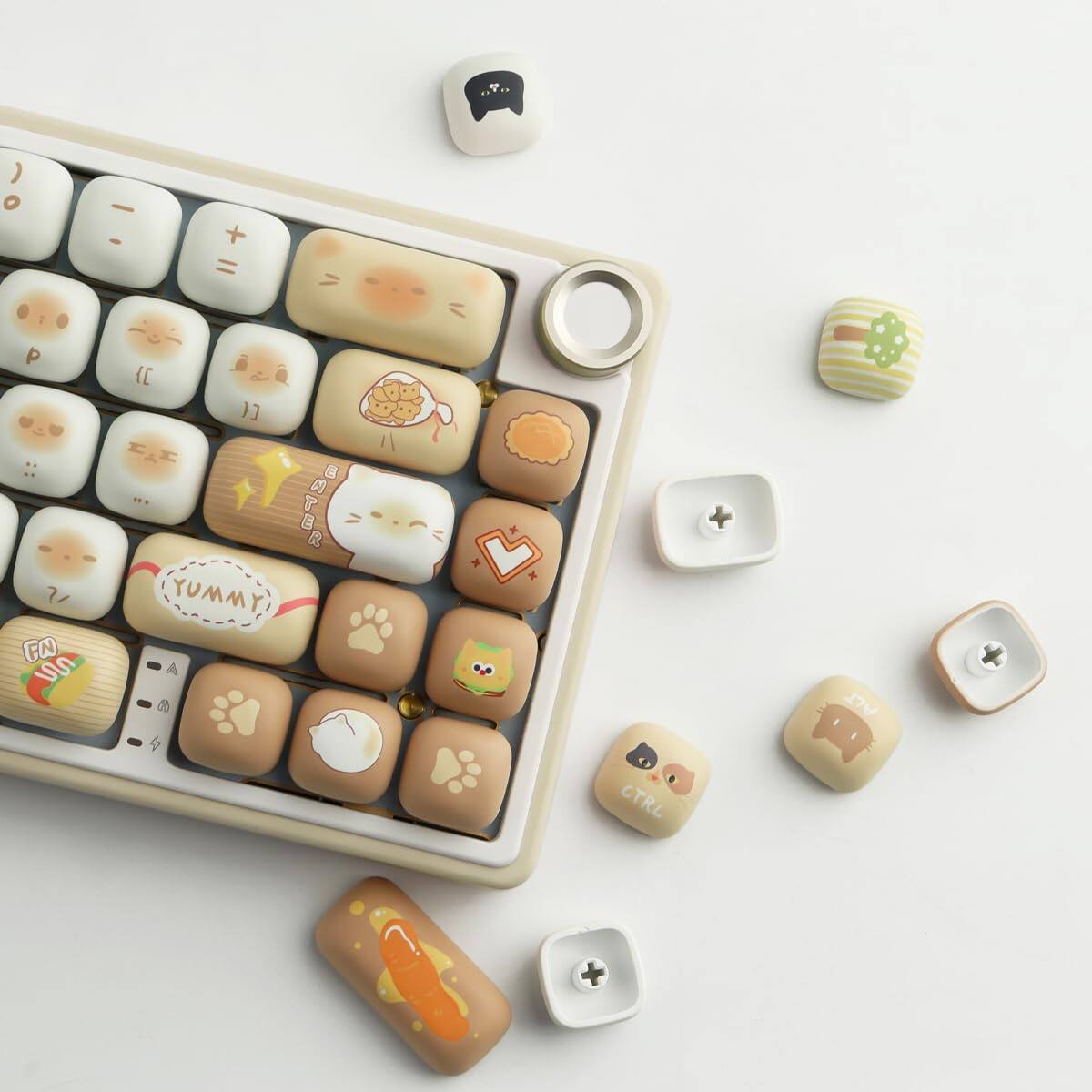 Cedar Assembly Pbt Keycaps Mog Profile Dye sublimation Cute Keycap Set ...