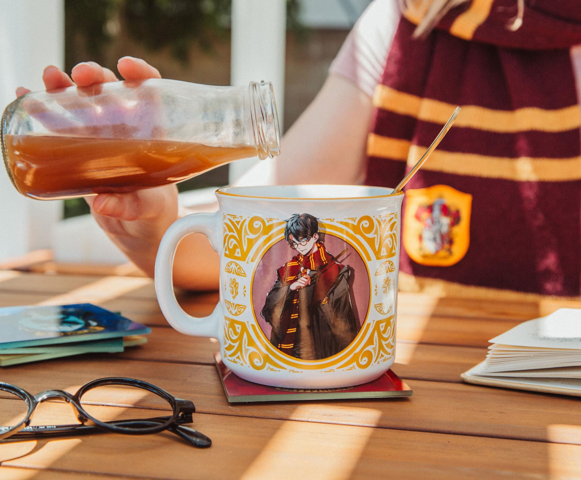 Alt View 2. Harry Potter - Harry Potter Anime Style Ceramic Camper Mug | Holds 20 Ounces - Red.