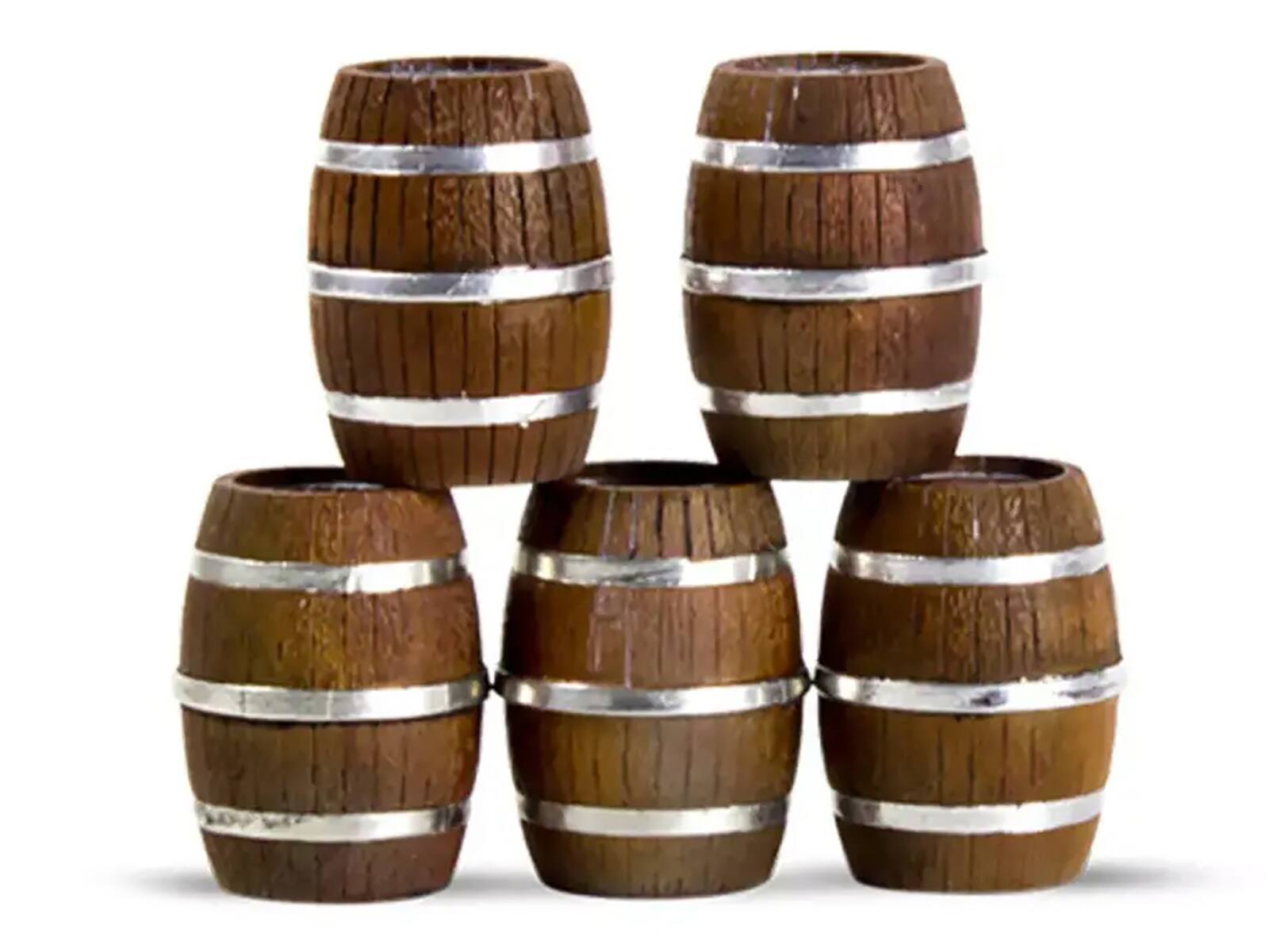 Back. Revell - Level 4 Model Kit 1939 Chevrolet Sedan Delivery with Barrel Accessories 1/24 Scale Model by Revell - White, Brown.