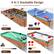 4 In 1 Stackable Design Easily switch between different games! Football, Table Tennis, Billiard, Hockey