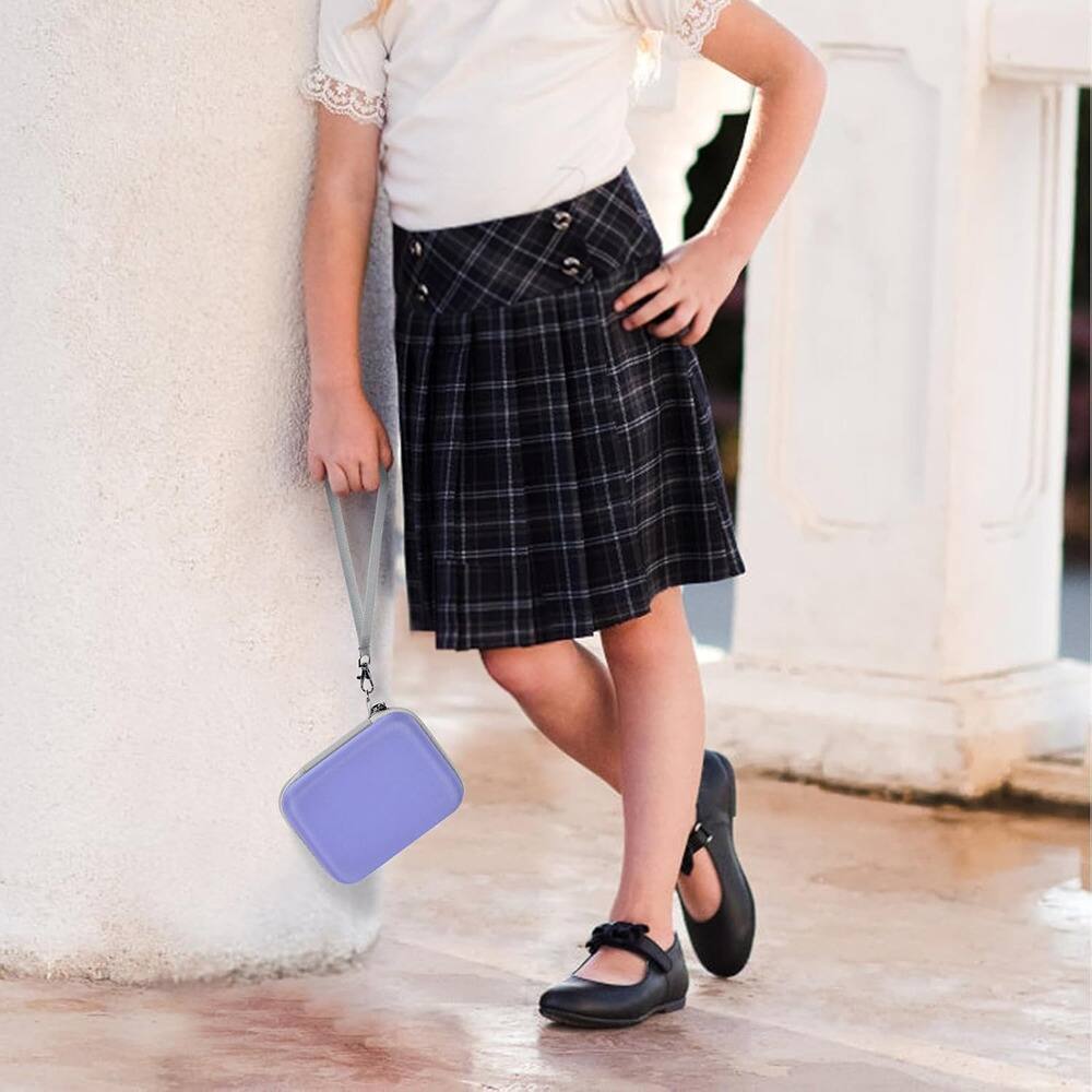 Left. Schertz - Purple Digital Camera Case for CAMKORY, Kodak Pixpro, Sony W800/W830, Canon.