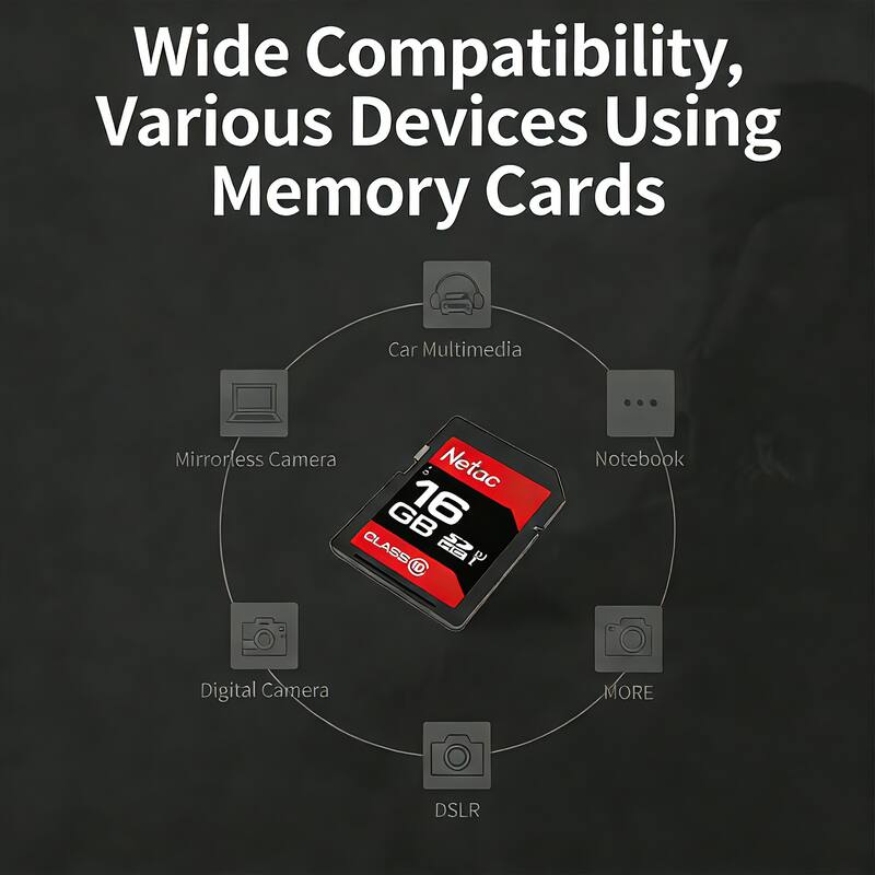 Wide Compatibility, Various Devices Using Memory Cards

- Car Multimedia
- Mirrorless Camera
- Digital Camera
- DSLR
- Notebook
- ...