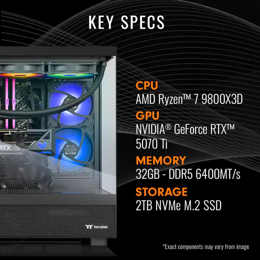 Thermaltake LCGS View 9870T 270 Gaming Desktop AMD Ryzen 9800X3D