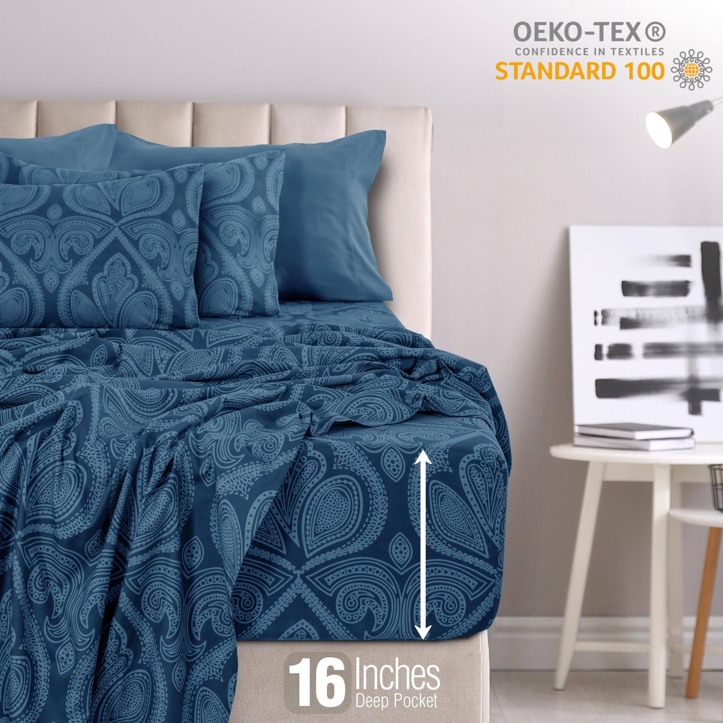 OEKO-TEX®  
CONFIDENCE IN TEXTILES  
STANDARD 100  

16 Inches Deep Pocket