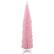 Front. Homcom - Artificial Pencil Christmas Tree, Slim Xmas Tree with 618 Realistic Branch Tips and Plastic Stand - Pink.