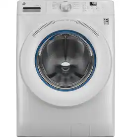 GE - 4.6 Cu. Ft. High-Efficiency Stackable Smart Front Load Washer with Microban Antimicrobial Technology - White