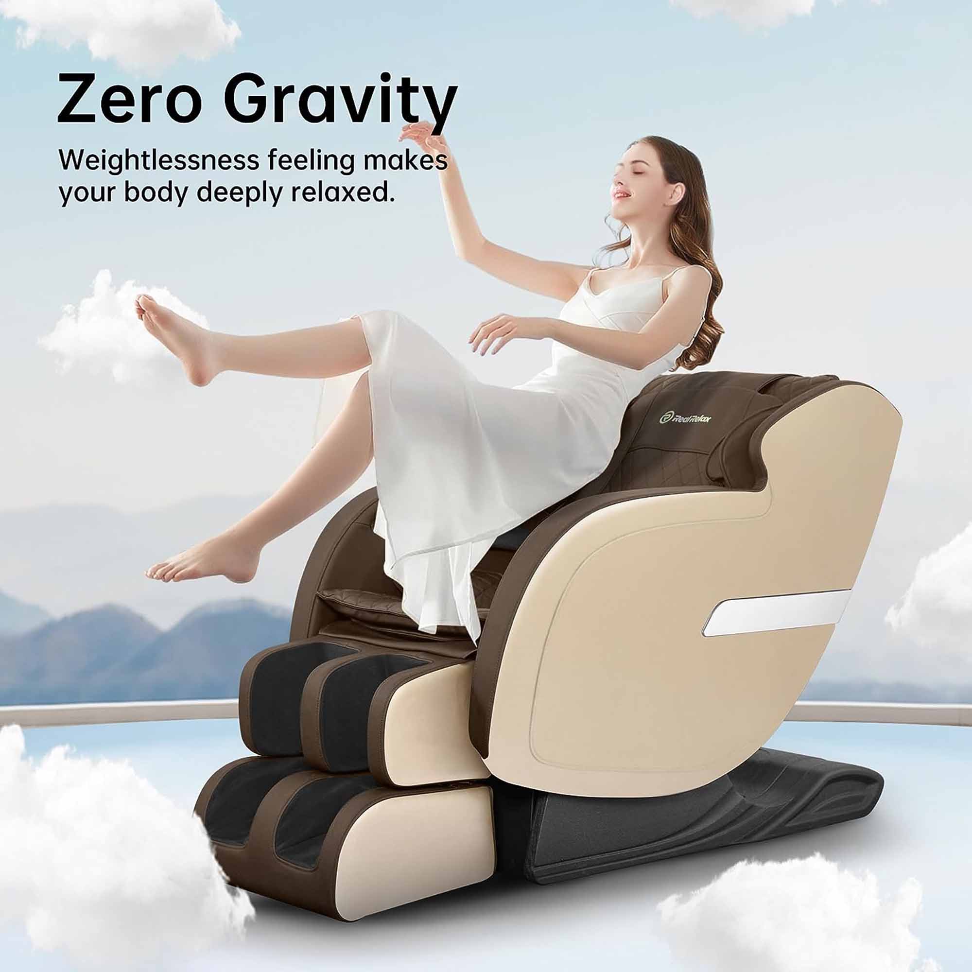 Zero Gravity  
Weightlessness feeling makes your body deeply relaxed.