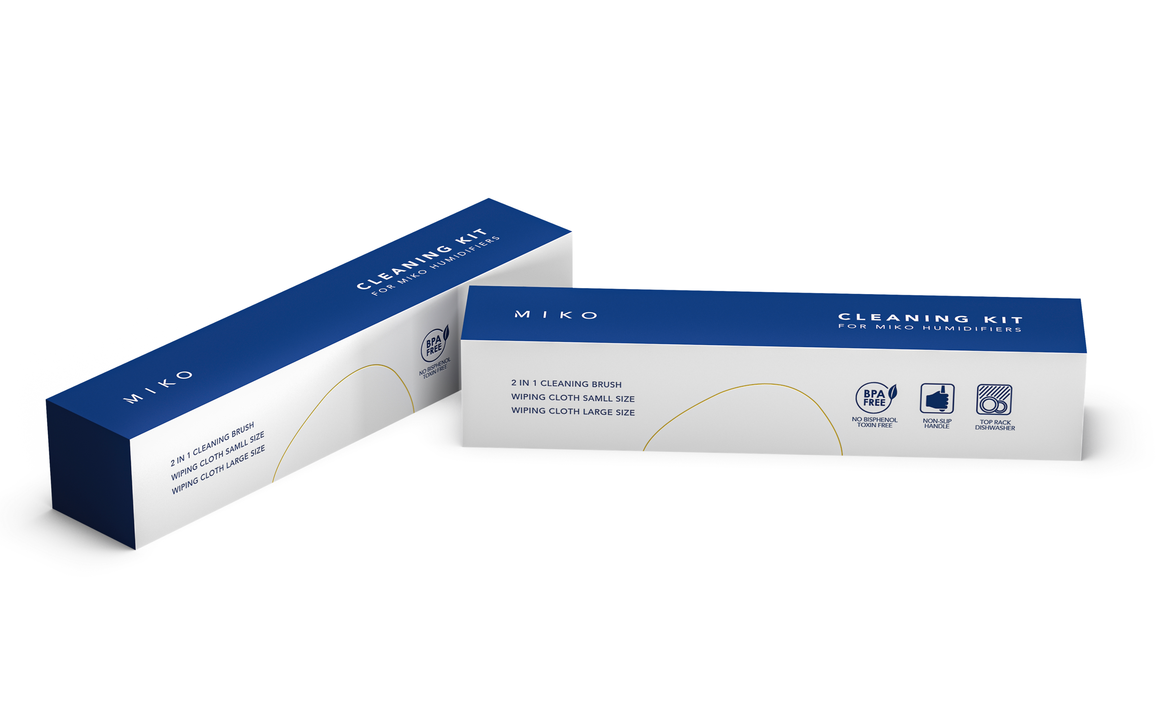 CLEANING KIT FOR MIKO HUMIDIFIERS
2 IN 1 CLEANING BRUSH
WIPING CLOTH SMALL SIZE
WIPING CLOTH LARGE SIZE
BPA FREE
NO BISPHENOL
NON-SLIP
TOP BACK DISHWASHER