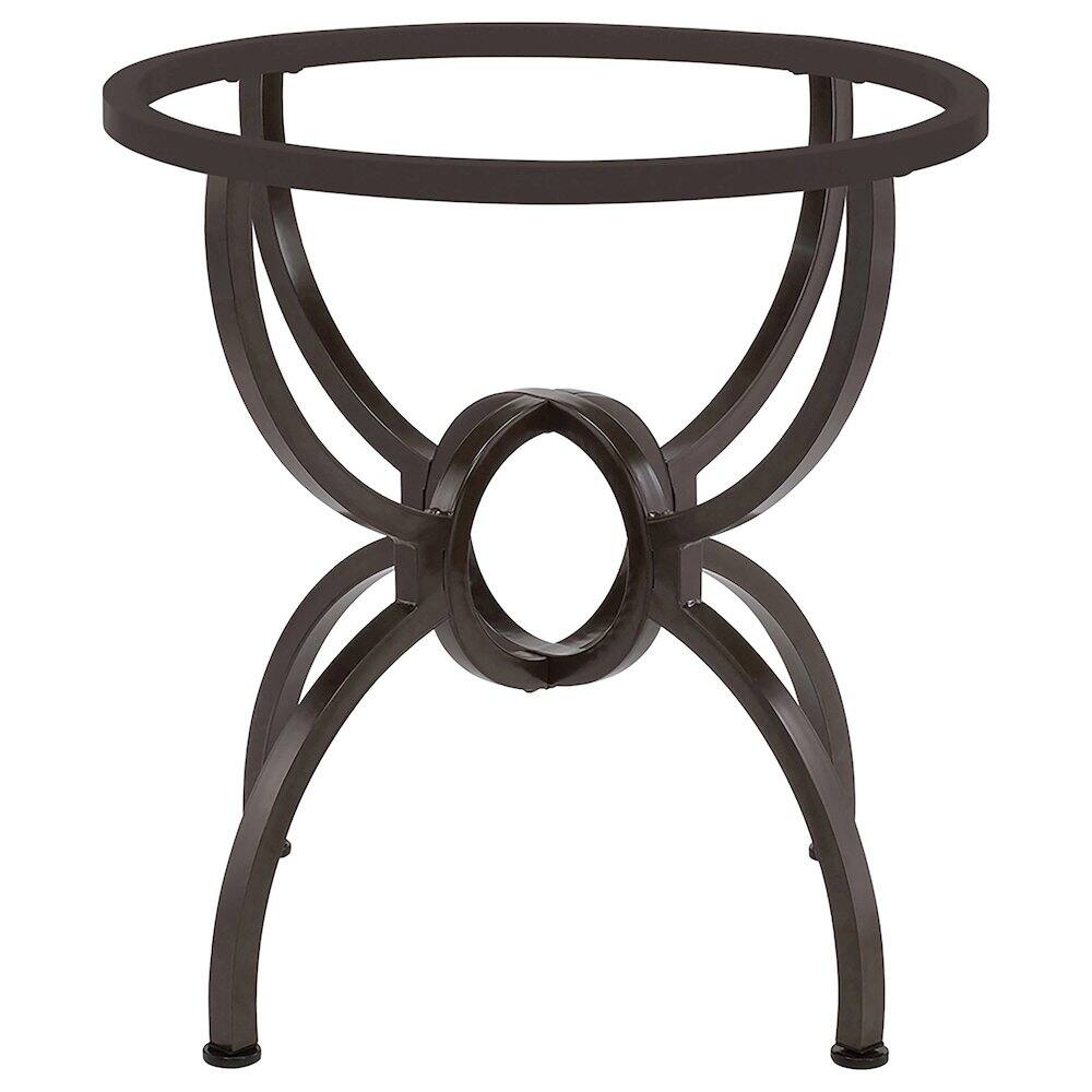 Alt View 2. Coaster Co. of America - Aviano Round Metal Dining Table Base Gunmetal - Black.