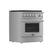 Angle. Forno Appliances - Giovanni 4.32 Cu. Ft. Freestanding Gas Convection Range with Reversible Griddle - Silver.