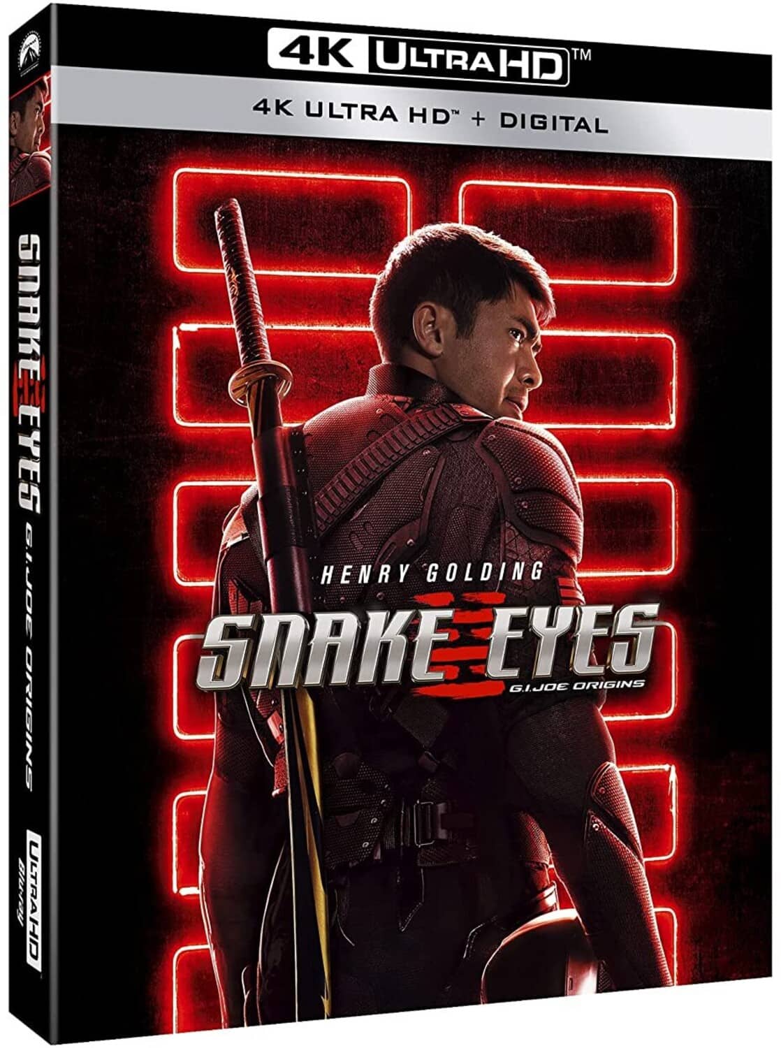 Front. Snake Eyes: G.I. Joe Origins   - 4K Blu-Ray.