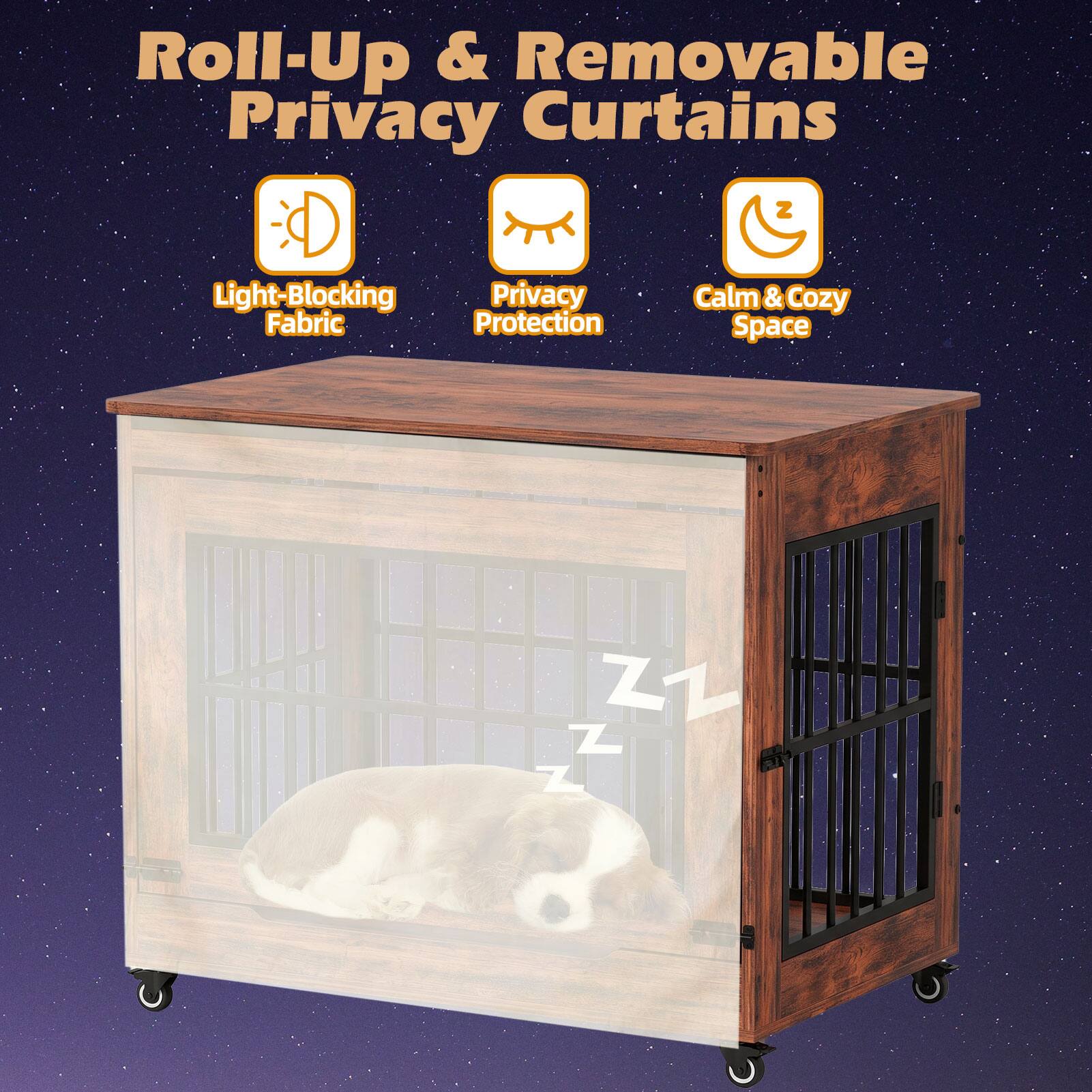 Roll-Up & Removable Privacy Curtains

- Light-Blocking Fabric
- Privacy Protection
- Calm & Cozy Space