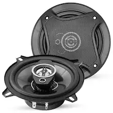 Front. 5 CORE - 5Core 5” Car Speaker Pair 350W 4Ohm 2 Way Coaxial Speaker Audio w Super Tweeter Fit for Vehicle - Black.