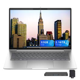 HP - ProBook 4 G1iR 14" WUXGA Laptop,Intel i5-1334U,32GB RAM,2TB SSD+160GB Dock Station,Intel Iris X GPU,Win 11 - Silver