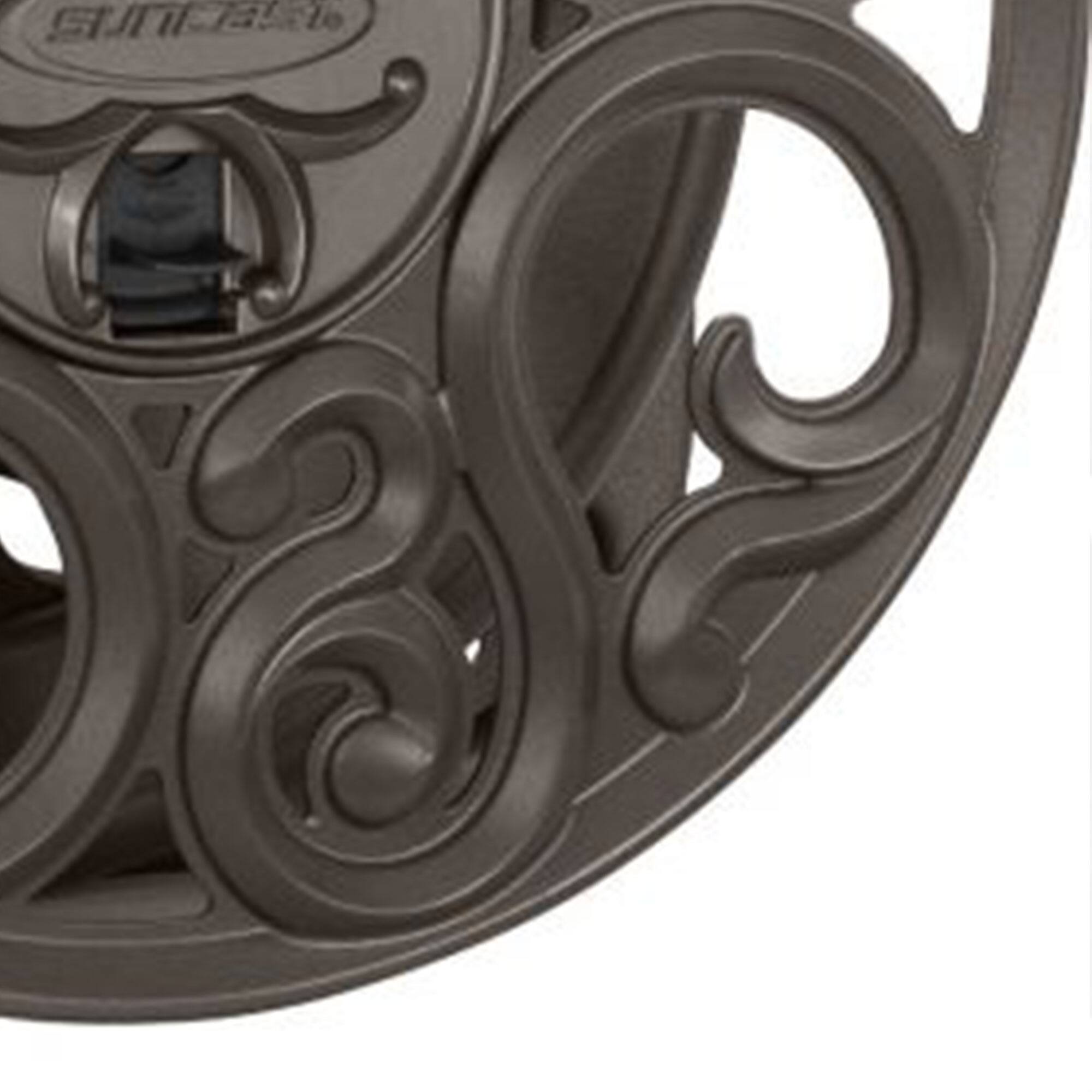 Alt View 7. Suncast - Suncast Sidewinder 60 Foot Side Scroll Decorative Wall Mount Hose Reel, Bronze.