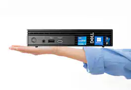 Dell - OptiPlex Micro Desktop, Intel Core i5-14500T, 16GB DDR5, 1TB SSD, Windows 11 Pro, WiFi 6E, HDMI, DisplayPort - Black