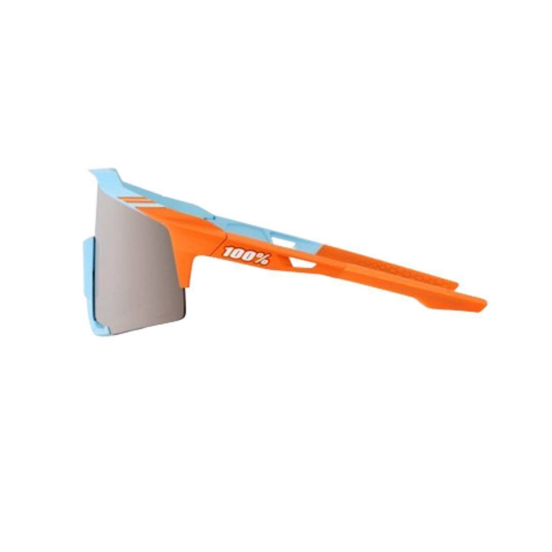 Angle. 100% - 100% SPEEDCRAFT Sport Performance Cycling Sunglasses (Soft Tact Two Tone - HiPER Silver Mirror Lens) - N/A.