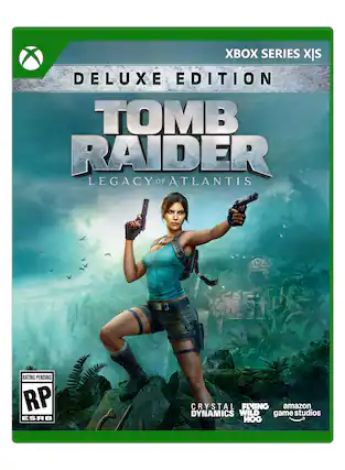 XBOX SERIES X|S
DELUXE EDITION
TOMB RAIDER
LEGACY OF ATLANTIS
RATING PENDING RP ESRB
CRYSTAL DYNAMICS
FLYING WILD HOG
amazon game studios - RP (Rating Pending)