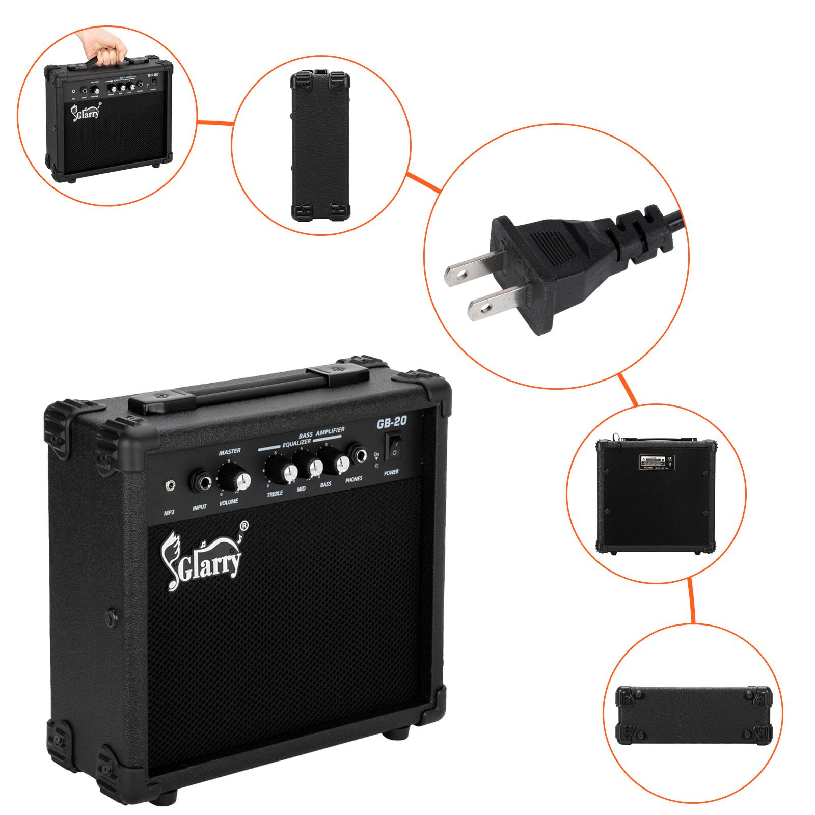 SEEPS  
AMPLIFIER GB-20 BASS EQUALIZER MASTER POWER BASS PHONES MO TREALI APUT VOLUME MP3 Glarry