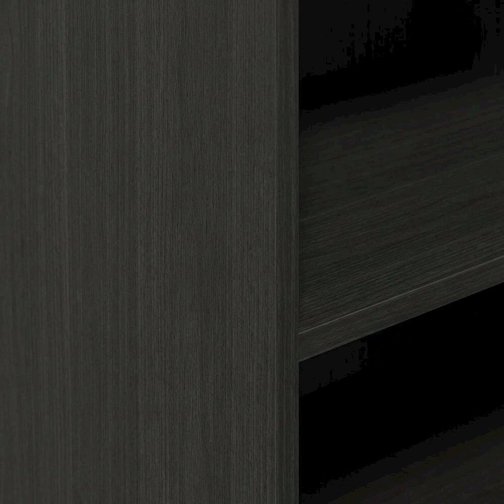 Alt View 1. FurniFact - Engineered Wood bookcase with sleek design for organized storage - Espresso.