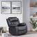 Alt View 12. Relax A Lounger - Maxima Swivel Recliner - Black.