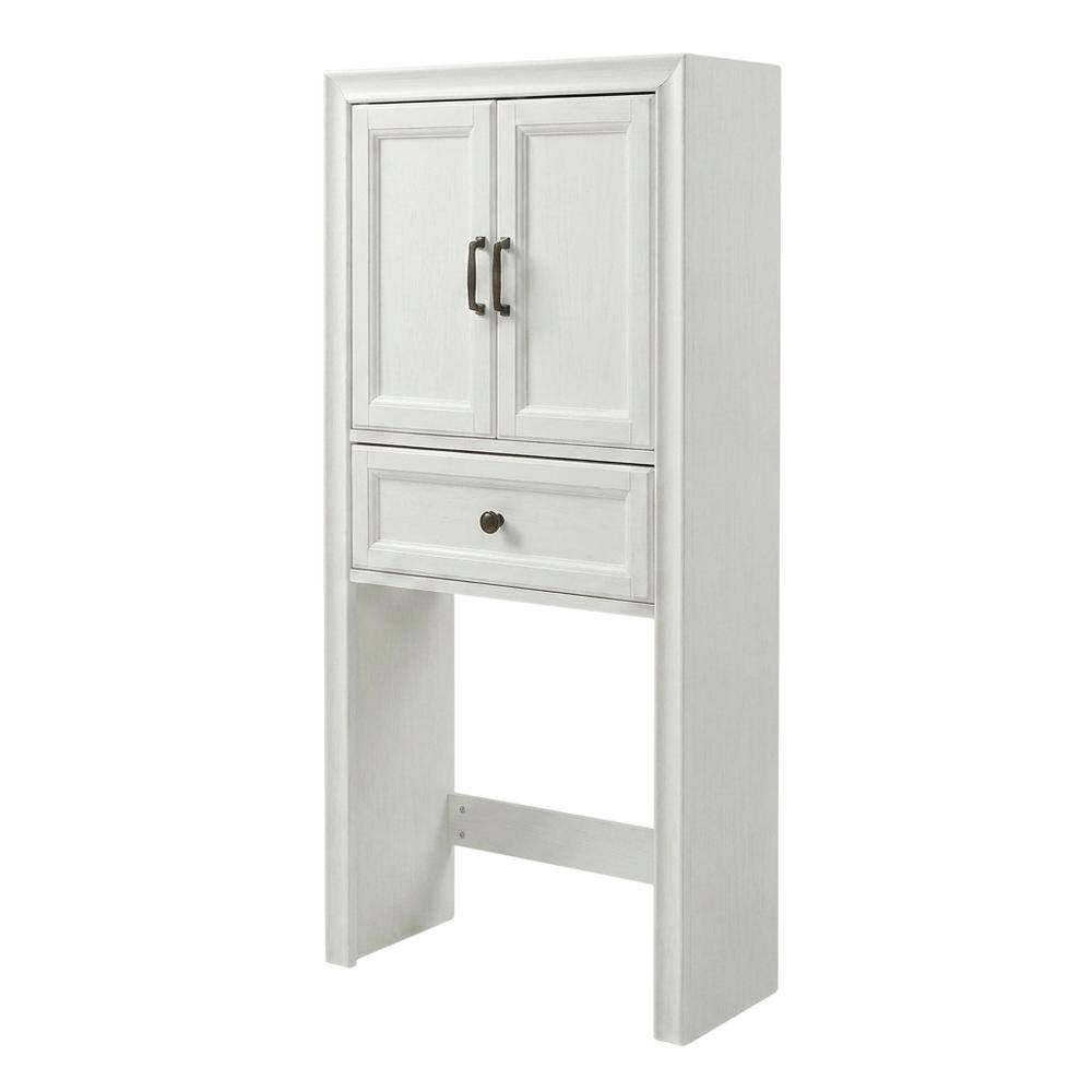 Front. Crosley Furniture - Tara Over The Toilet Storage Cabinet - White.