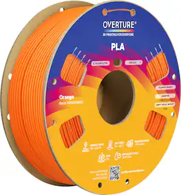 Overture - 1.75 mm PLA 3D Printer Filament - Orange