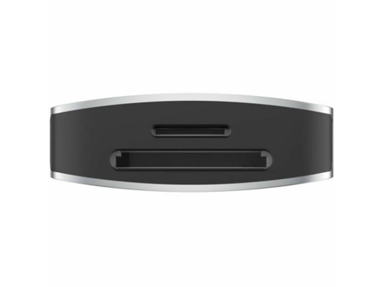 Alt View 4. Belkin - Belkin 7-Port USB-C Hub: 2xUSB-A, 1xUSB-C, 4K HDMI, SD/microSD, 3.5mm Audio - Grey - AVC009fqSGY-V2.
