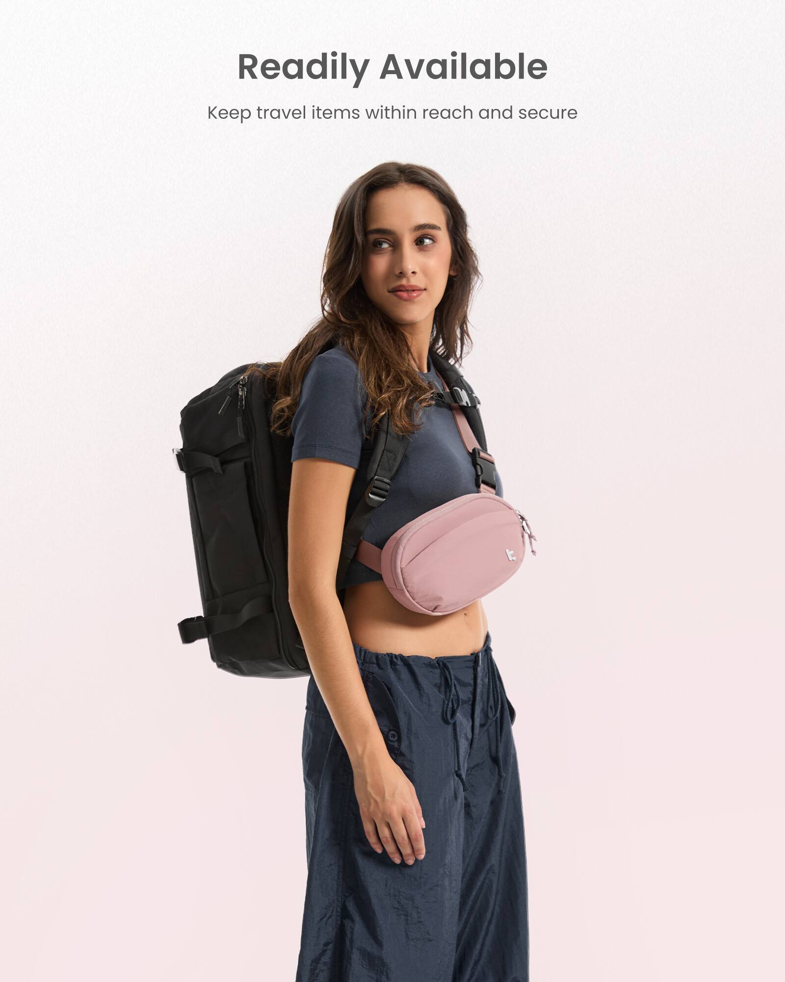 Readily Available: Keep travel items within reach and secure.