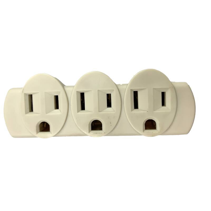 Front. ProjeX - Projex Grounded 3 outlets Adapter 1 pk.