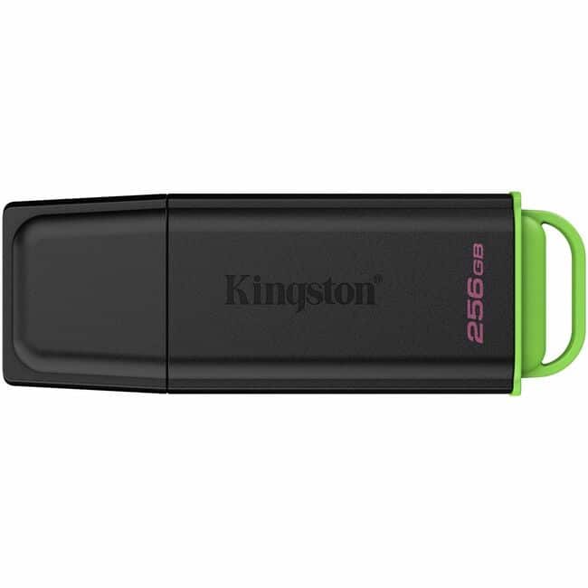 Kingston - DataTraveler Exodia USB Flash Drive - 256 GB - USB 3.2 (Gen 1) Type A - Black, Green - Black,Green